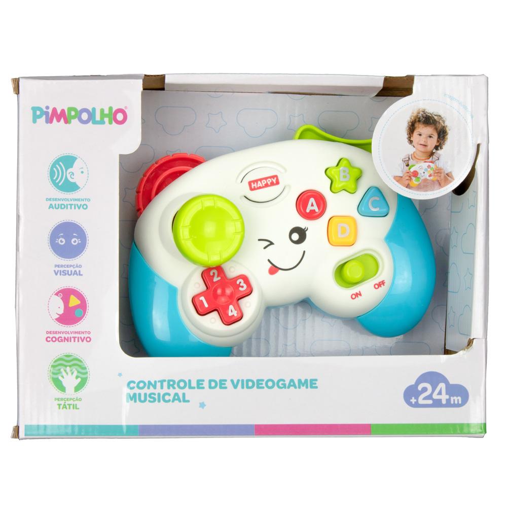 Controle De Vídeo Game Musical Para Bebê Infantil Pimpolho