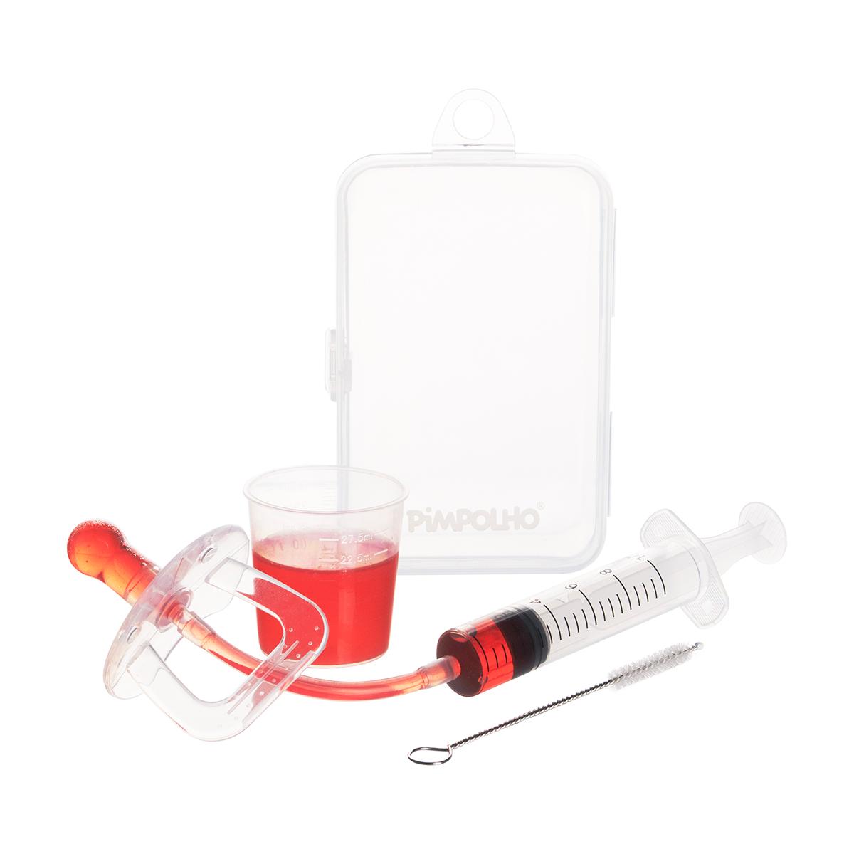 Dosador Remédio Formato De Chupeta 10ml Com Estojo Pimpolho