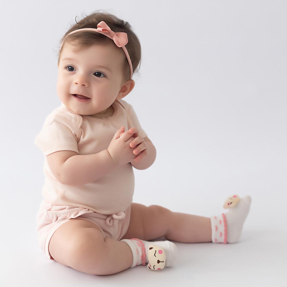 Meia Bichinho Bebe Pimpolho Led 00-15 Brilha
