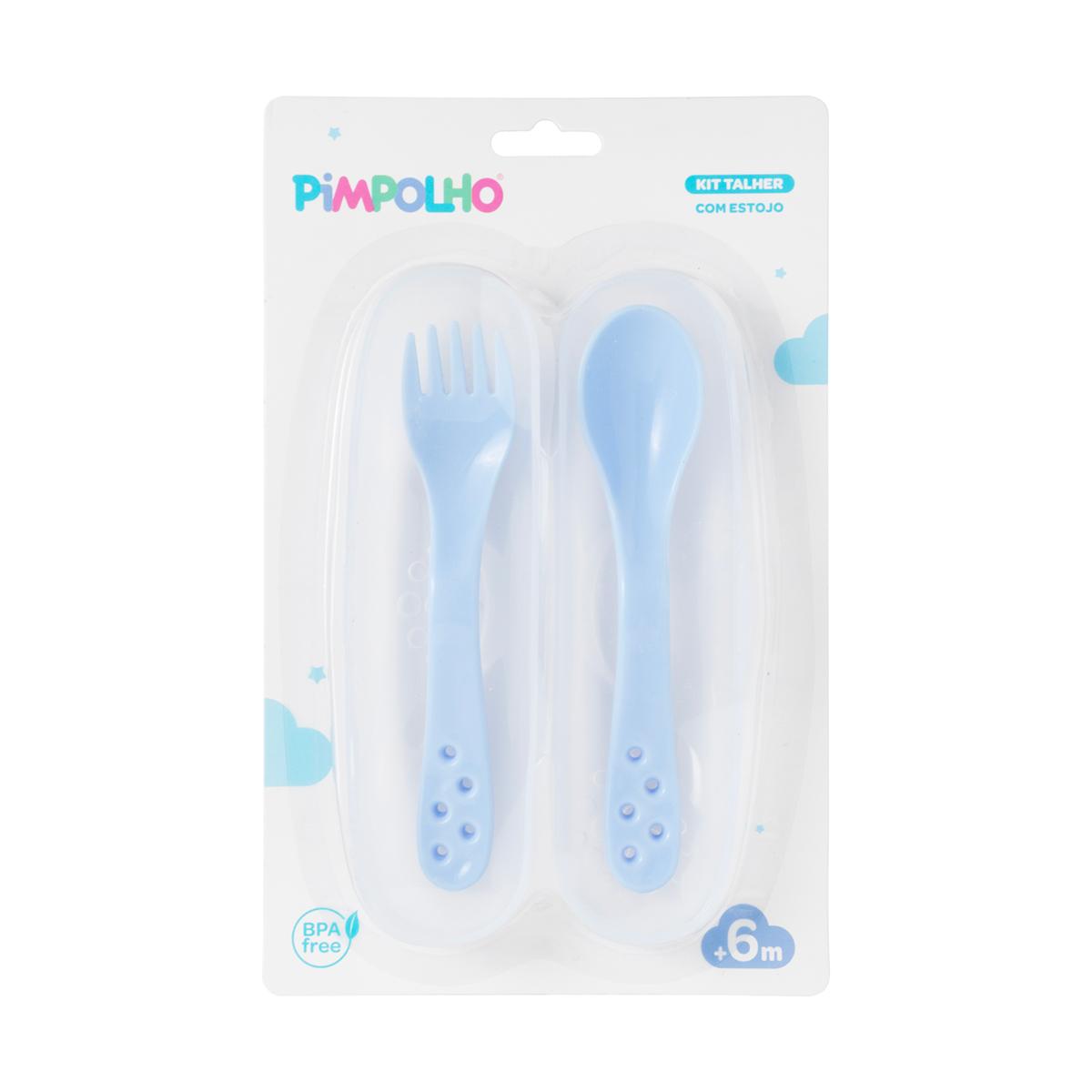 Kit Talher Infantil Com Estojo Pimpolho