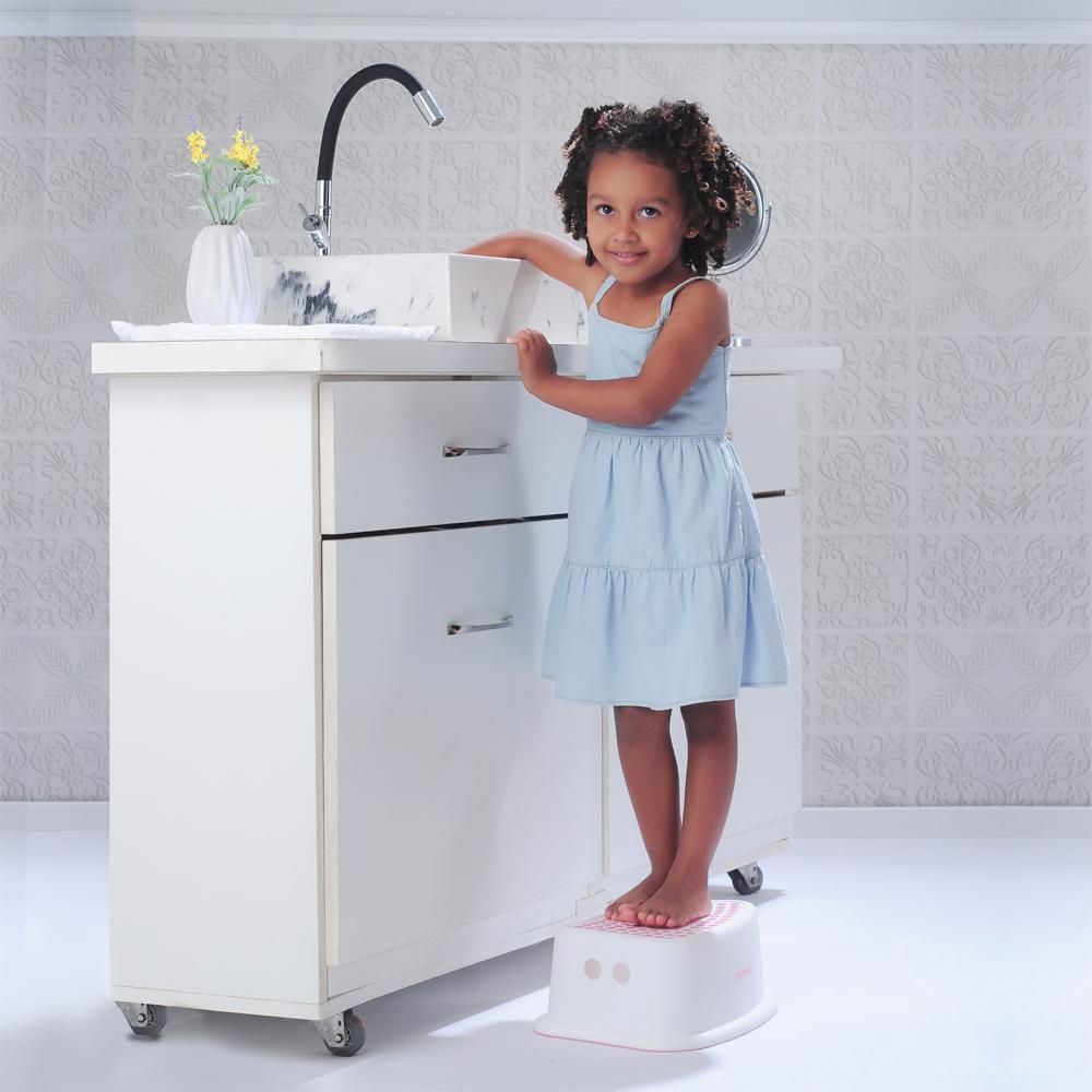 Degrau Infantil Banquinho Antiderrapante Pimpolho