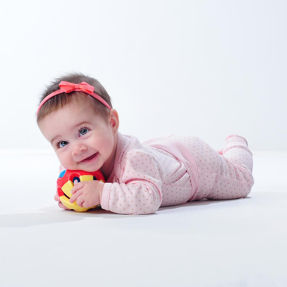 Chocalho Bola Pimpolho Infantil 0-24 meses Colorido