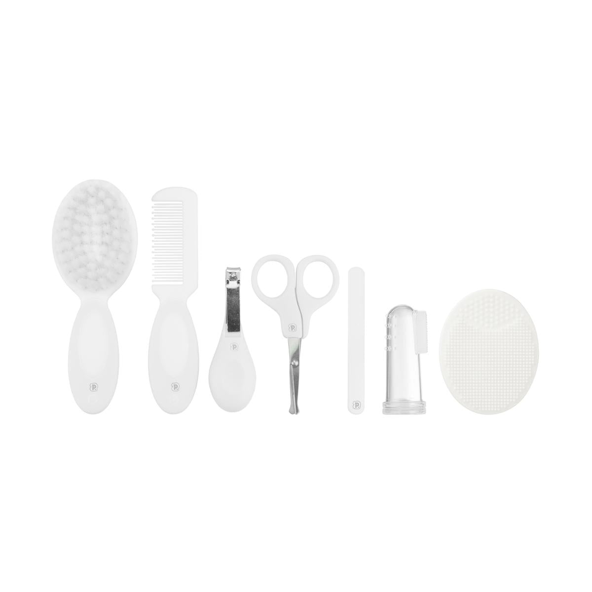 Kit Higiene Cuidados Saúde Bebê 7 Pçs Com Bucha Pimpolho
