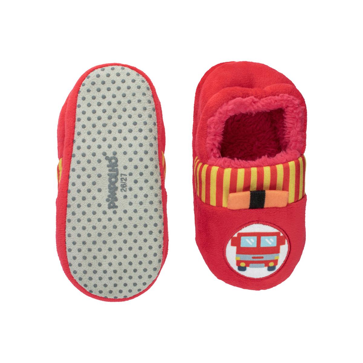 Pantufa Infantil Antiderrapante Pelúcia Bombeiros Pimpolho