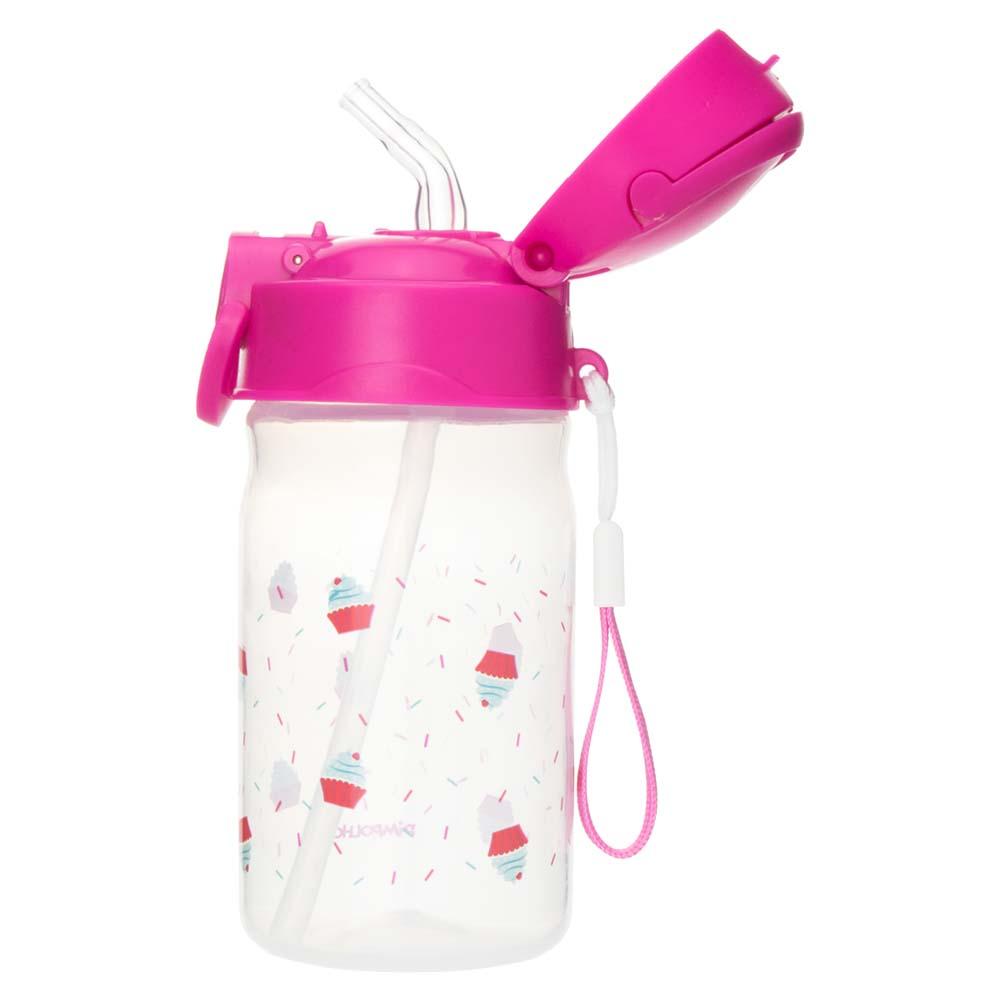 Copo Infantil Com Canudo Silicone 370ml Pimpolho
