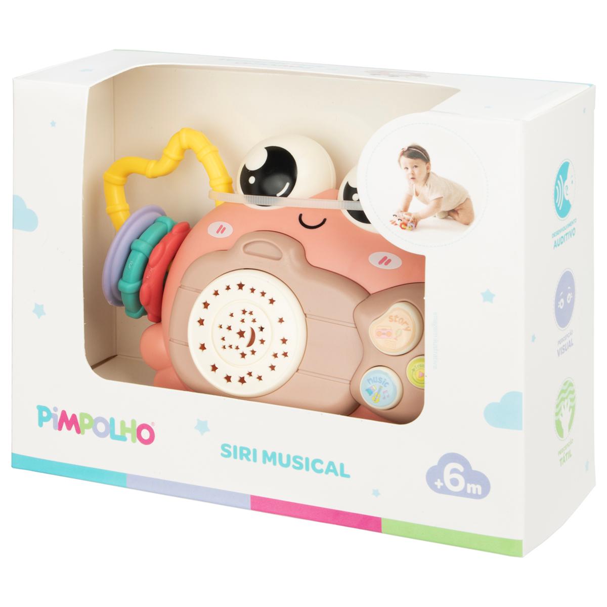Brinquedo Siri Musical Infantil Pimpolho - Rosa