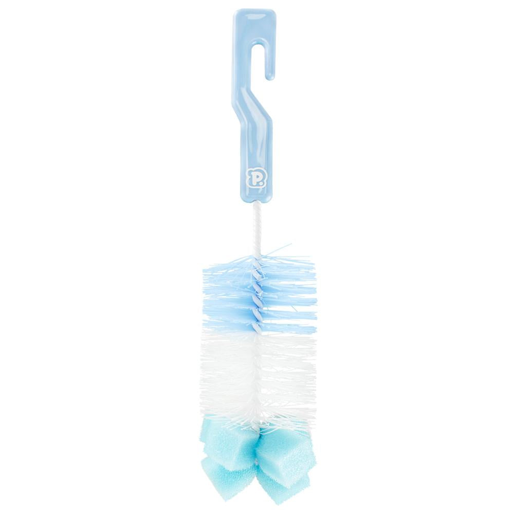 Kit Higienizador Mamadeiras Pimpolho Com Esponja 2 Unid Azul
