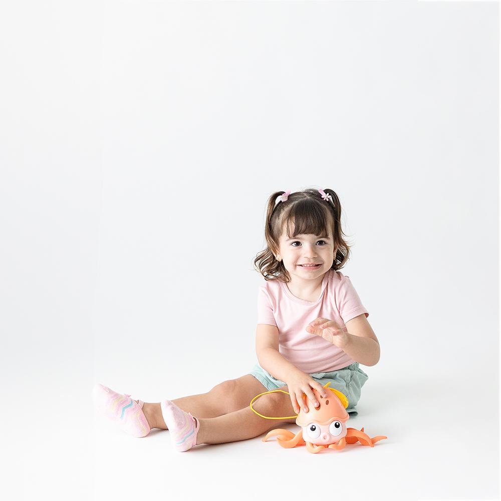 Brinquedo de Banho Polvo Deslizante Infantil Pimpolho