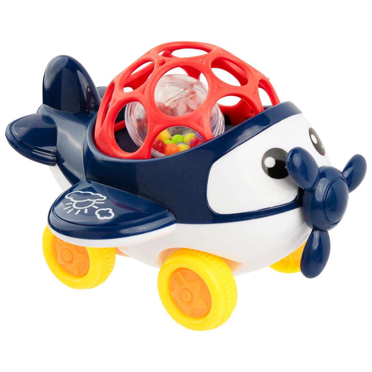 Brinquedo Chocalho Infantil Avião Colorido Pimpolho
