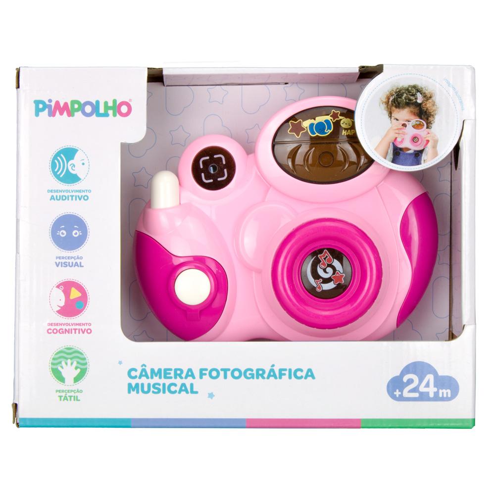 Câmera Fotográfica Musical Para Bebê Sortido Pimpolho