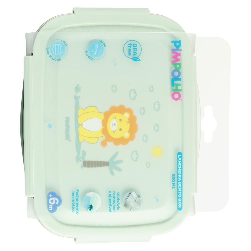 Lancheira Bentô Box 550ml Girafa Leão BPA Free Pimpolho