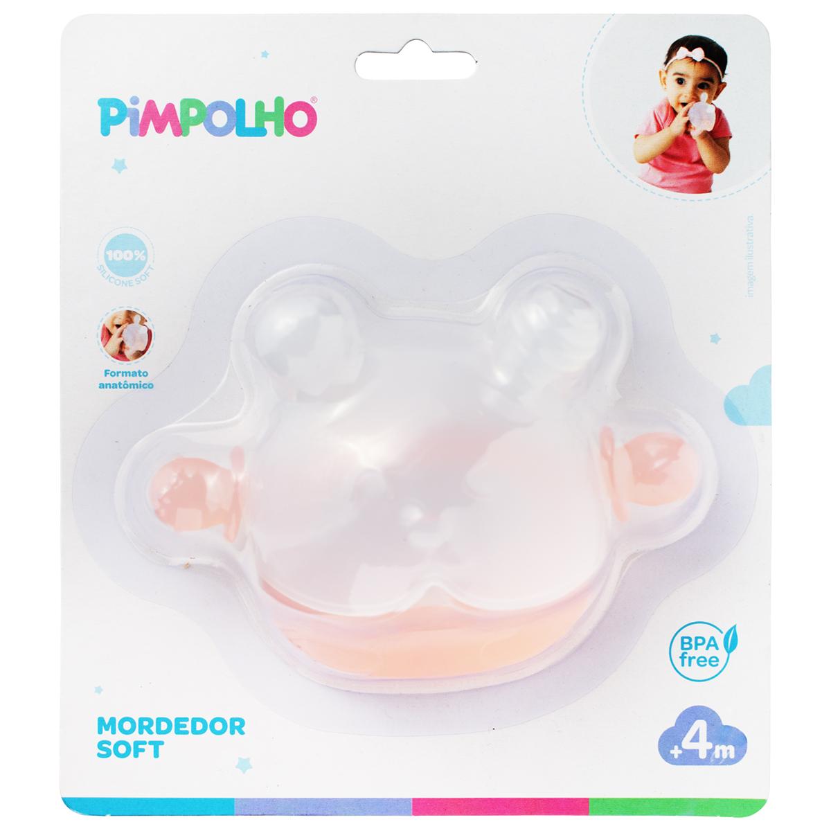 Mordedor De Silicone Massageador Bebê Soft Com Pega Pimpolho