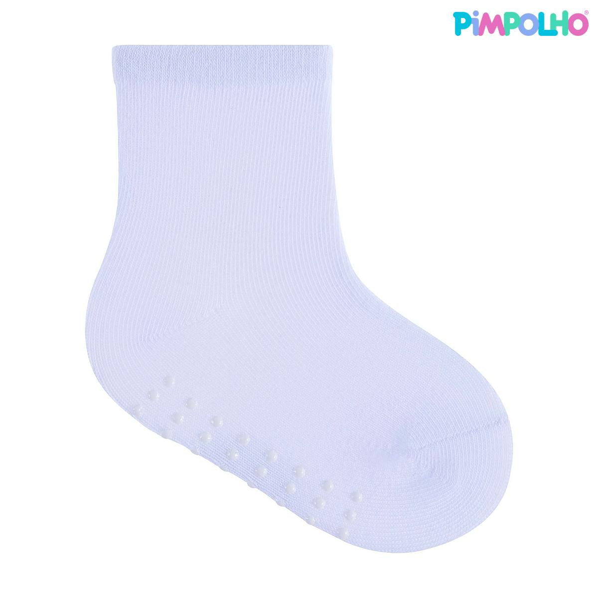 Kit Meia Cano Alto Infantil Tamanho 21-25 Conforto Pimpolho