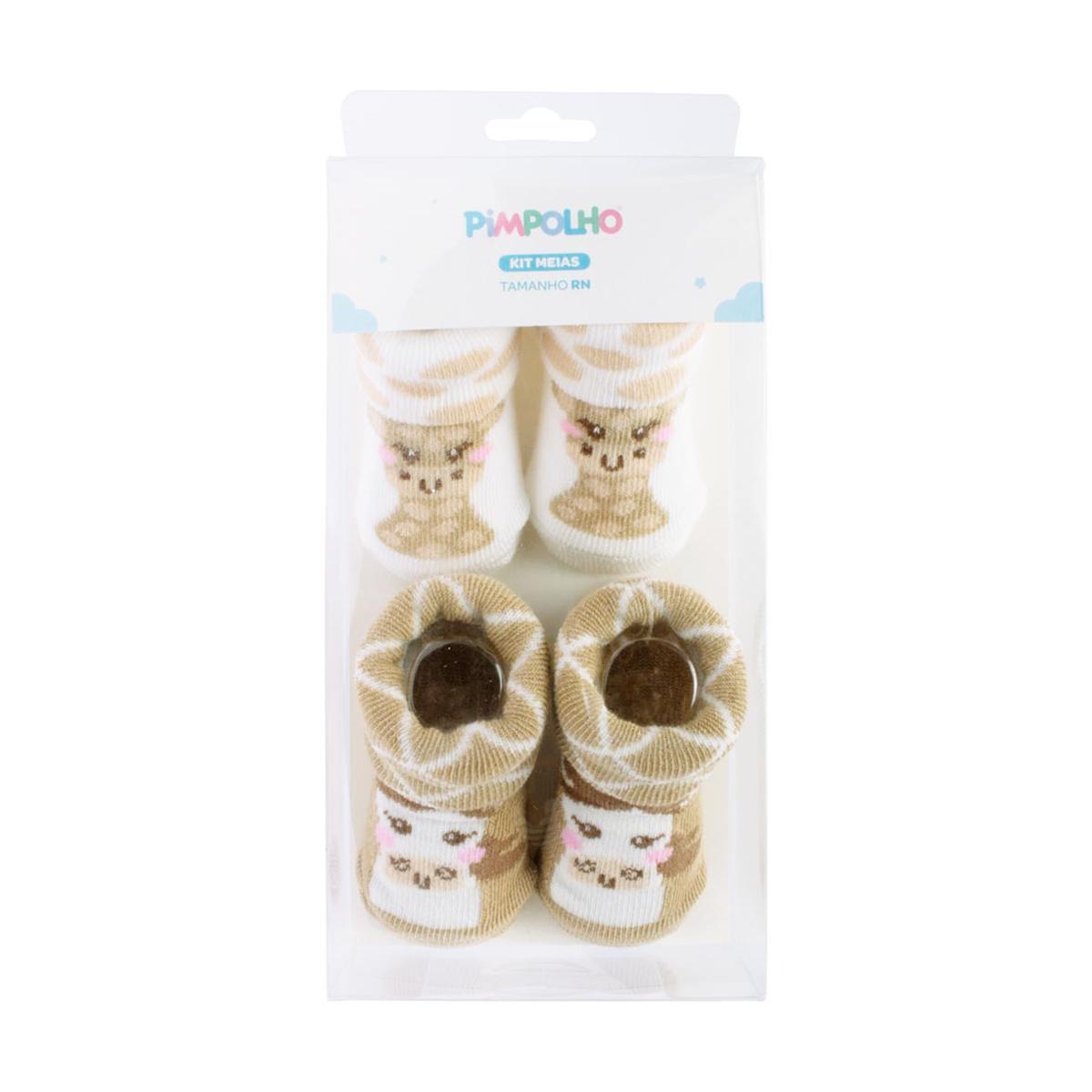 Kit Meias RN Feminino Pimpolho 2 Pares Conforto