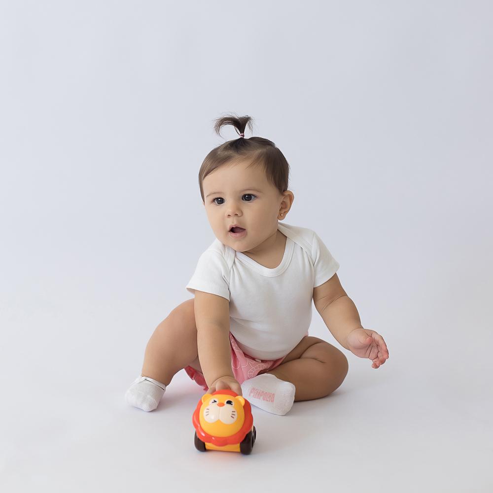 Chocalho Carrinho Pimpolho Infantil Leão 0-24 meses