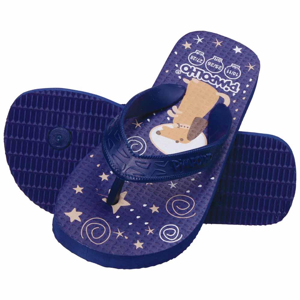 Chinelo Praiana Kids Azul Cachorro Menino Pimpolho