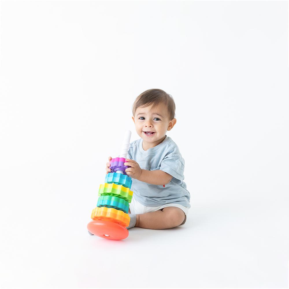 Brinquedo Didático Giro Mágico Torre Infantil 7 pçs Pimpolho