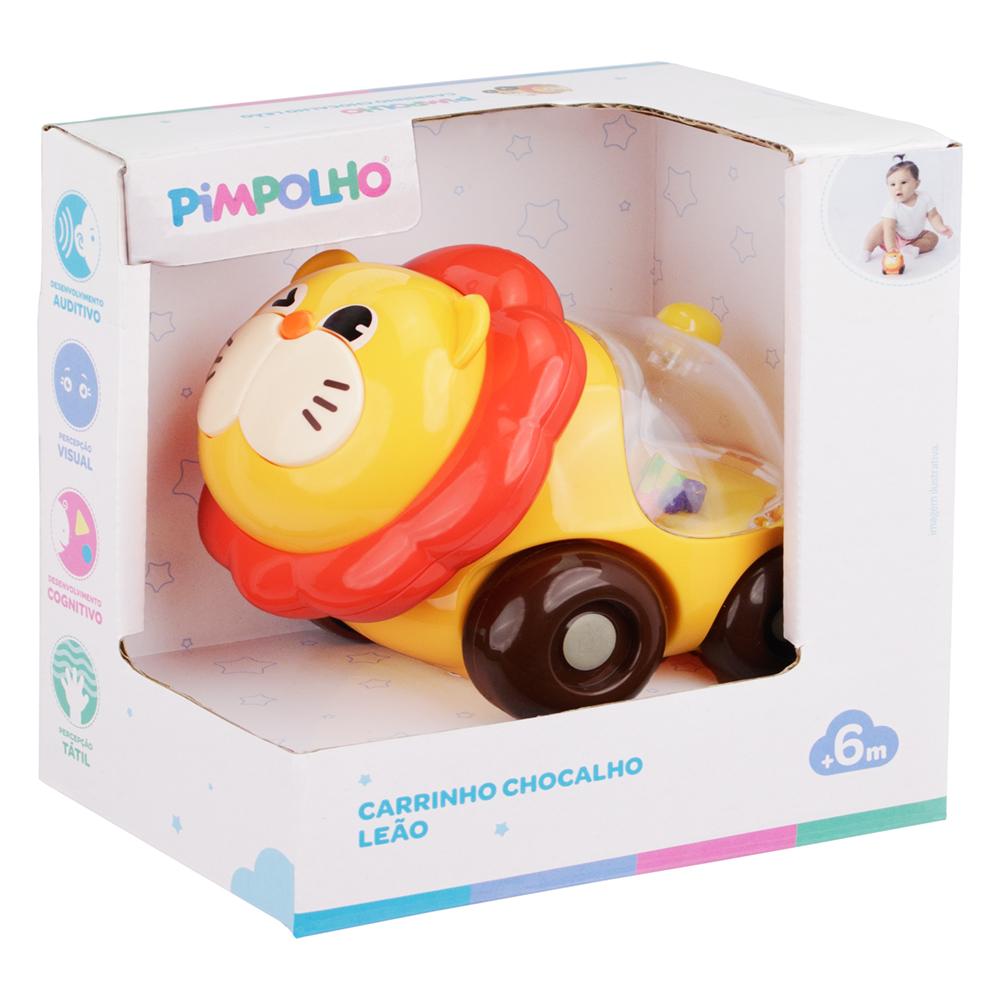 Chocalho Carrinho Pimpolho Infantil Leão 0-24 meses