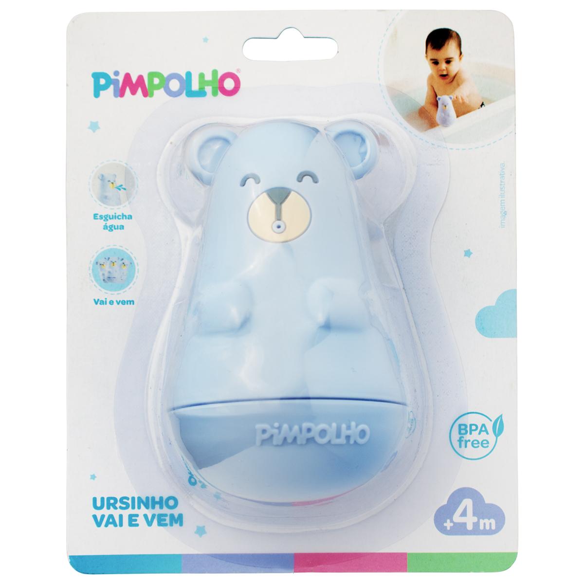 Brinquedo De Banho Vai E Vem Urso Masculino Pimpolho