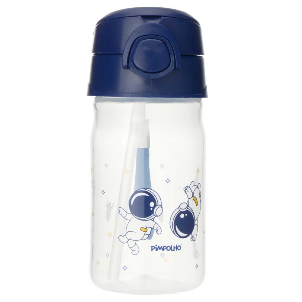 Copo Infantil Com Canudo Silicone 370ml Pimpolho