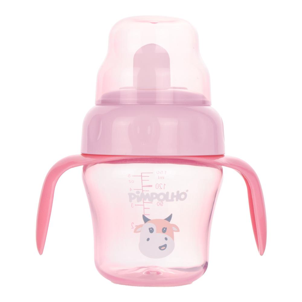 Copo Treinamento Infantil Pimpolho Alça Bico Flexível 150ml