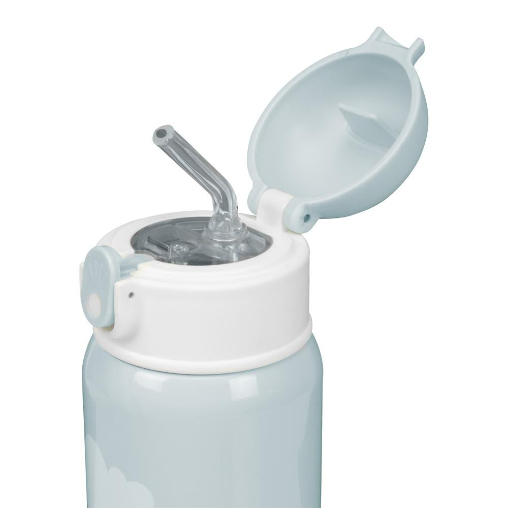 Garrafa Térmica Pimpolho Inox 400ml Com Canudo Infantil
