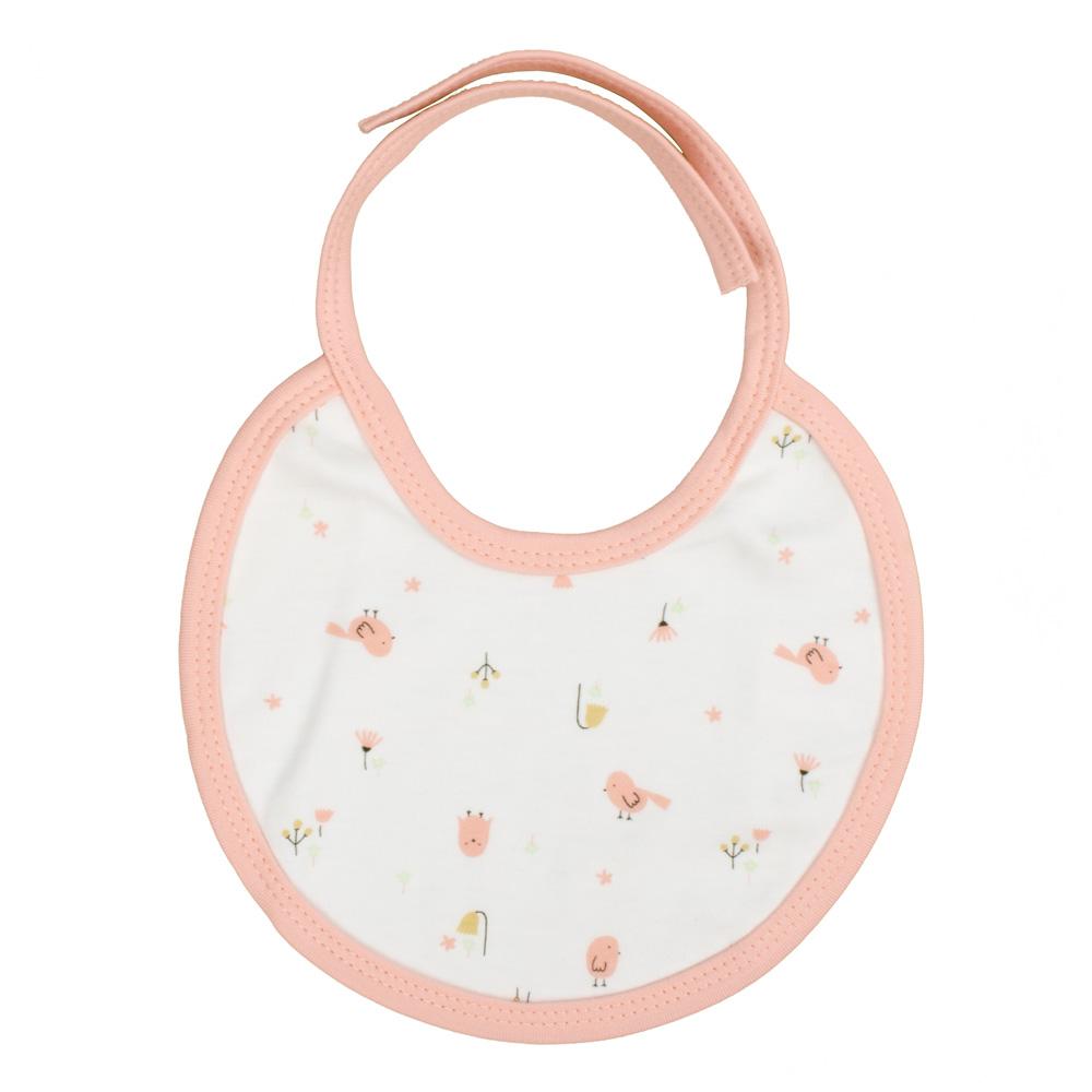 Kit Presente 5 Peças 0-6 Meses: Camiseta, Babador, Tapa Fraldas, Touca E Sapatinho Fem Pimpolho