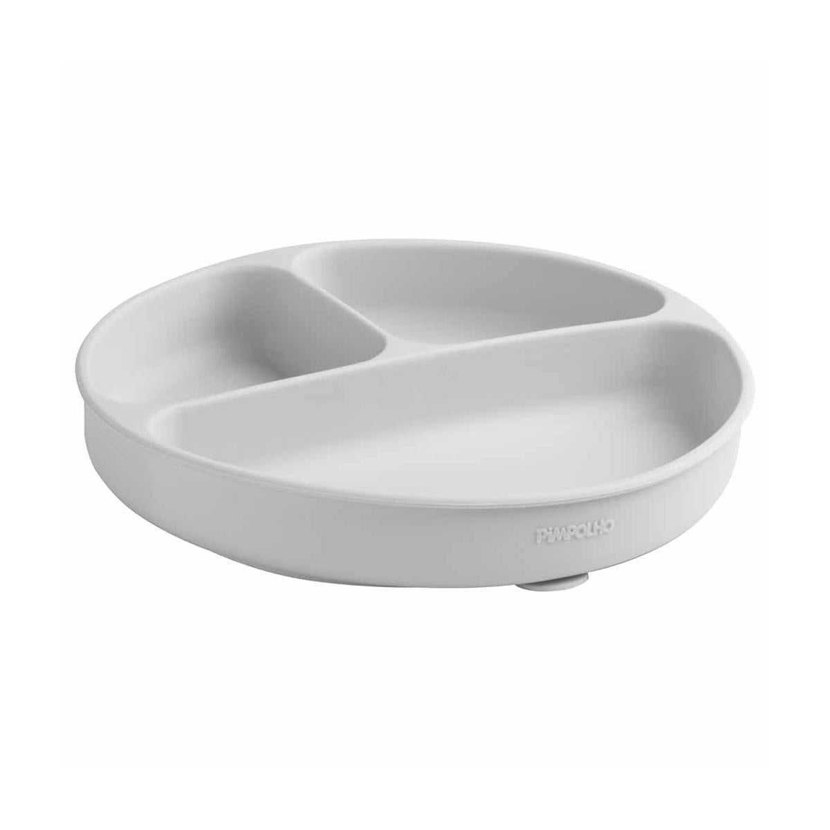 Prato Infantil Silicone Com Divisória Ventosa Soft Pimpolho