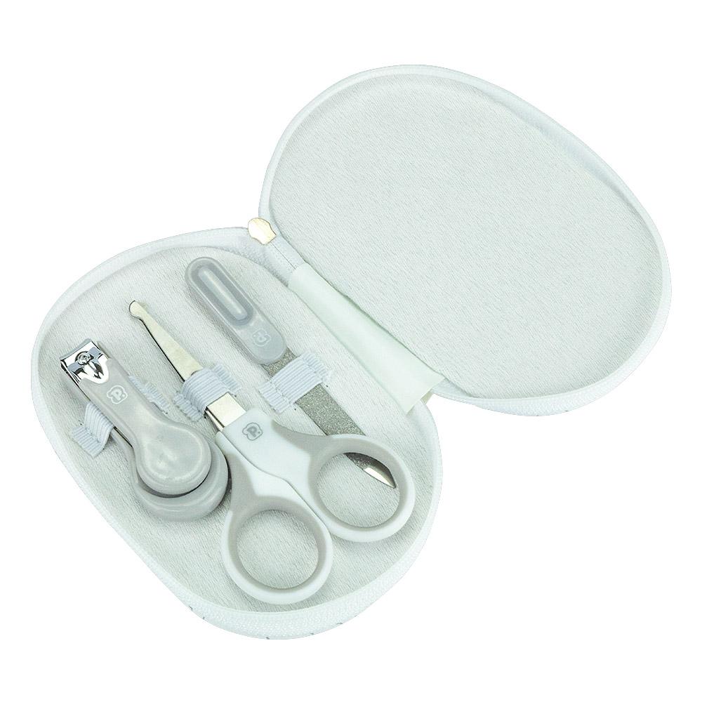 Kit Cuidados Bebê 3 Pçs Necessaire Tesoura Lixa Pimpolho