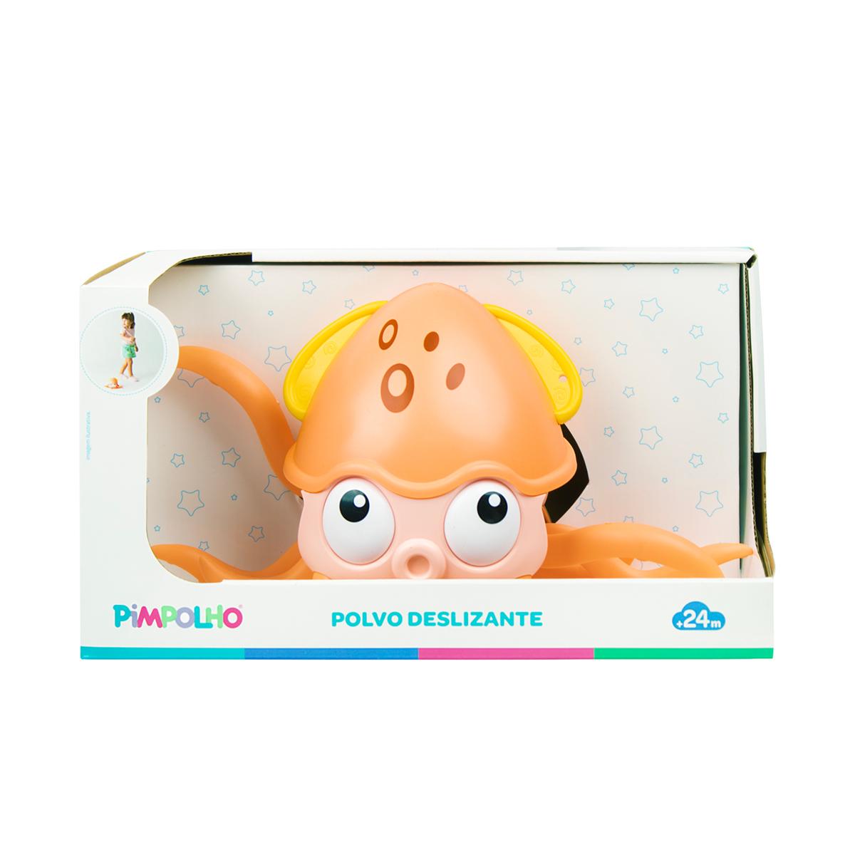 Brinquedo de Banho Polvo Deslizante Infantil Pimpolho