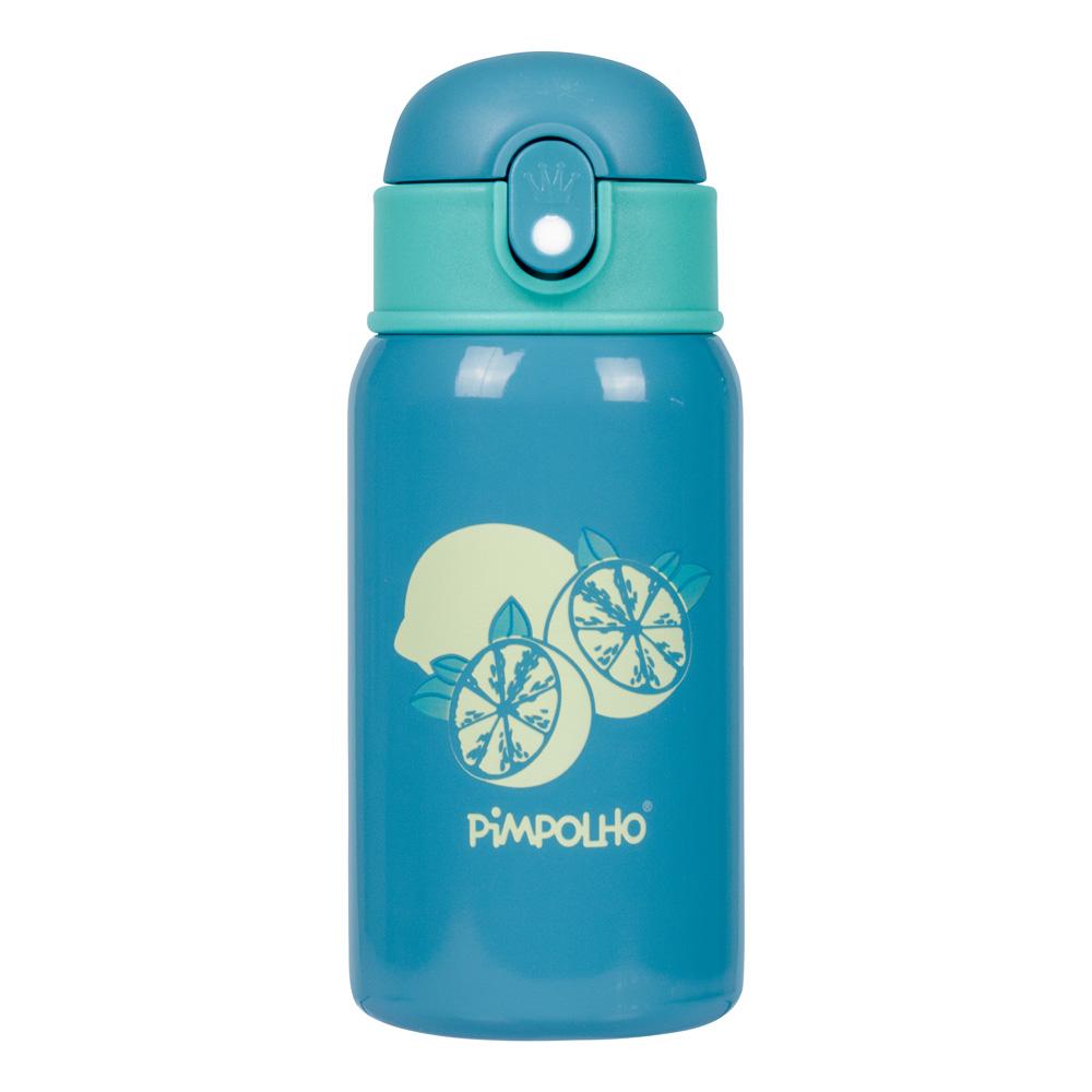 Garrafa Térmica Pimpolho Inox 400ml Com Canudo Infantil