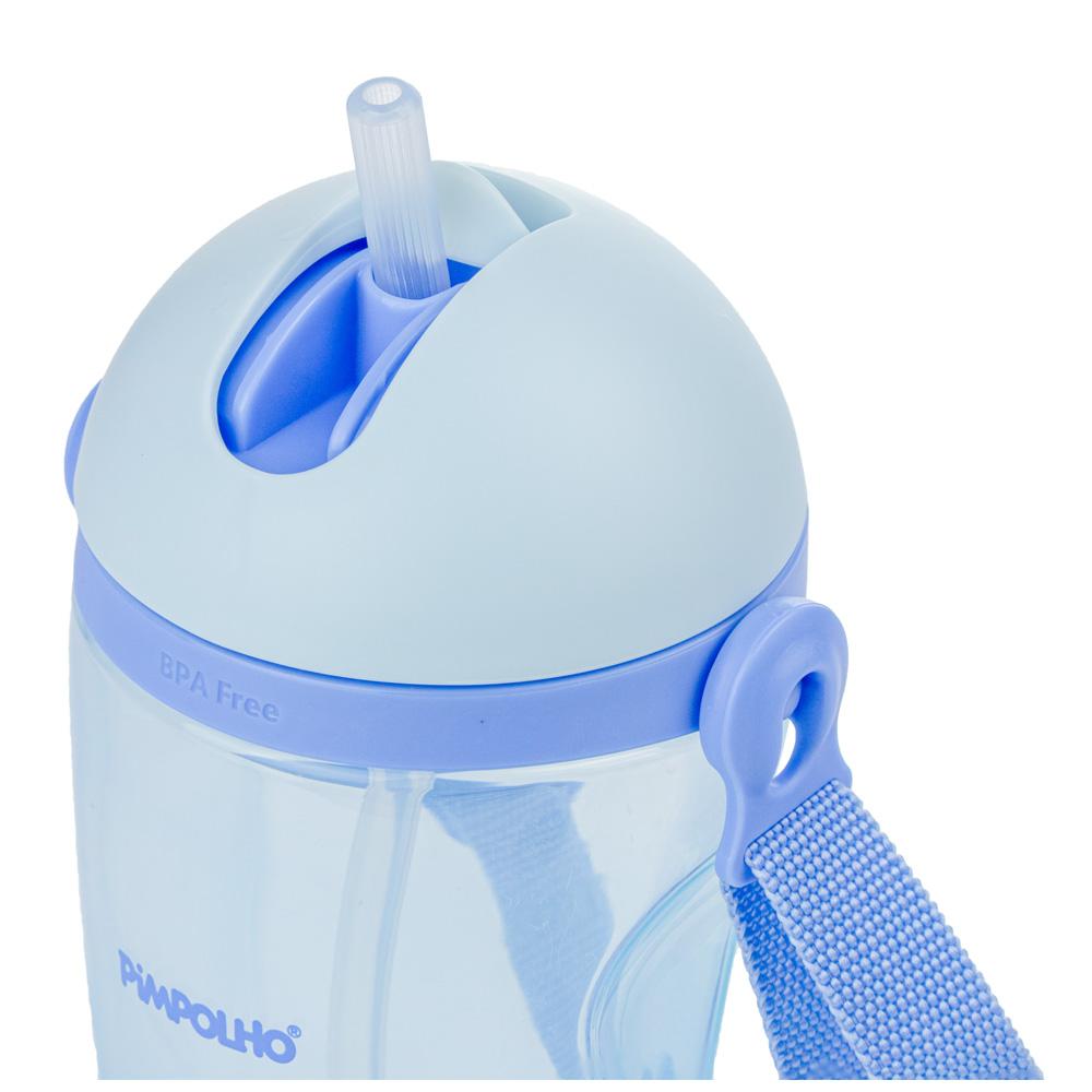 Copo Inclinado Infantil Pimpolho C Canudo Cordinha 380ml