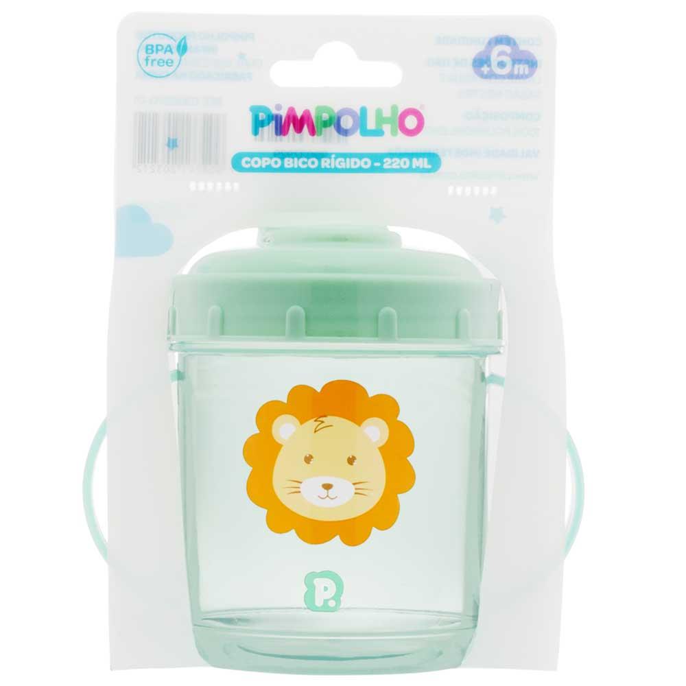 Copo Infantil Pimpolho Bico Rígido 220ml Alça Anatômico