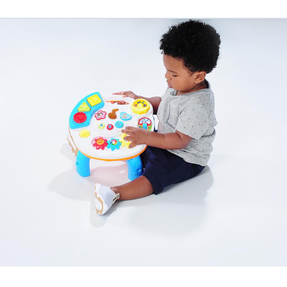 Mesa De Atividades Educacional Infantil Pimpolho Branco/Azul