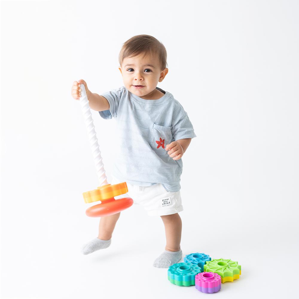 Brinquedo Didático Giro Mágico Torre Infantil 7 pçs Pimpolho