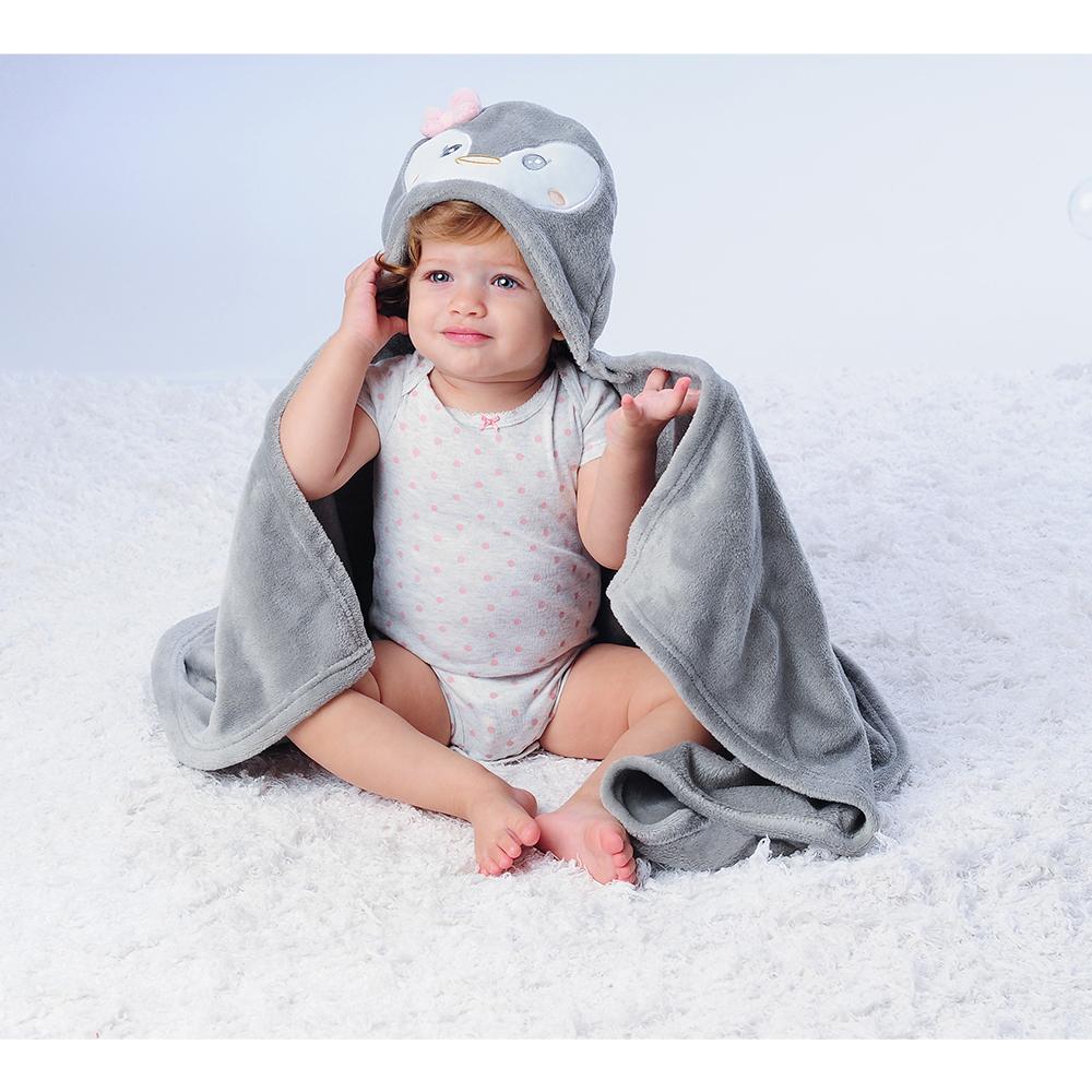 Manta Com Capuz 75x100cm Infantil Pimpolho