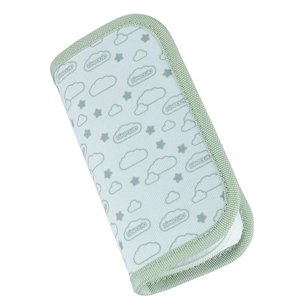 Kit Higiene Bebê 5 Peças Com Nécessaire Escova Pente Tesoura Cortador Lixa Vidro Rosa Azul Cinza Pimpolho