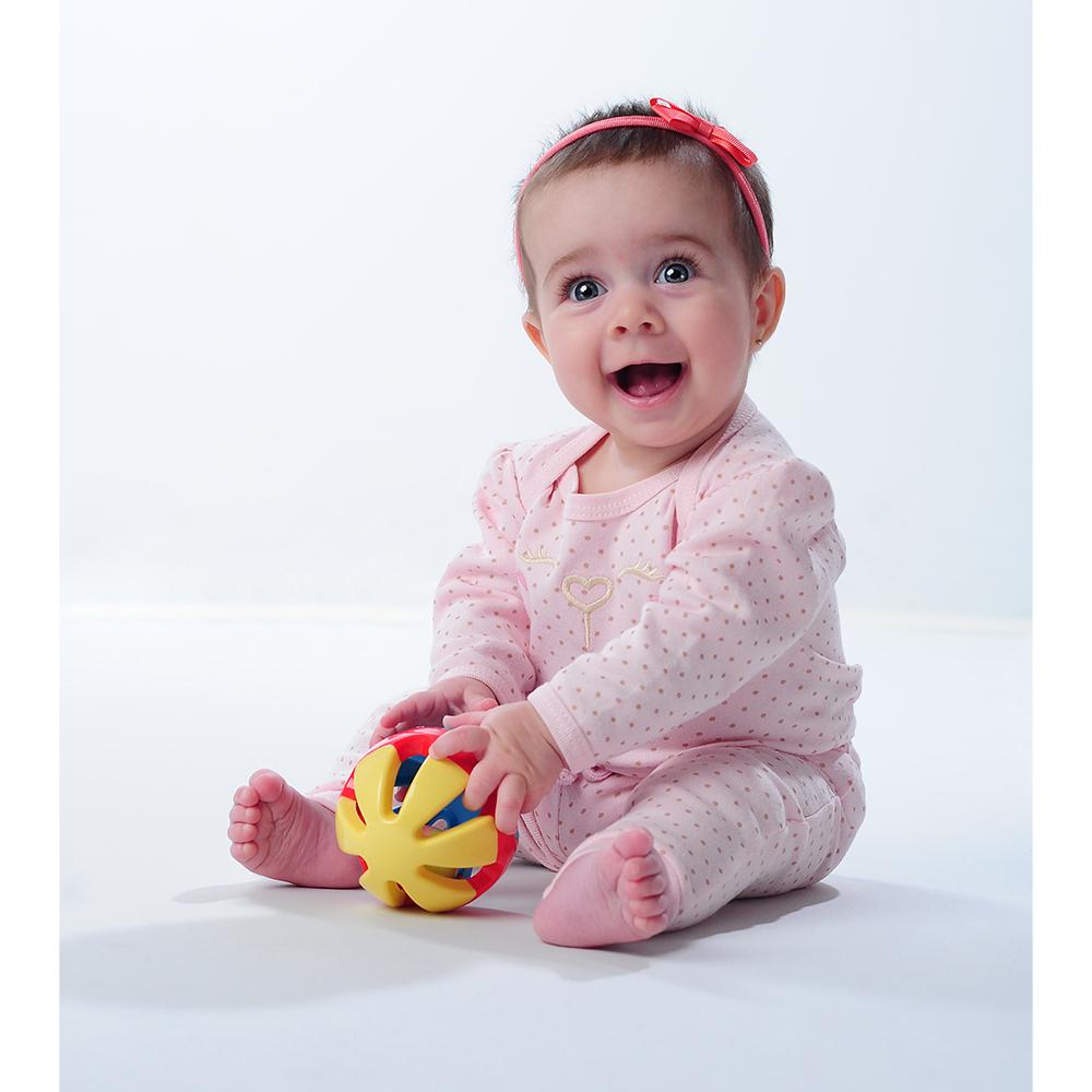Chocalho Bola Pimpolho Infantil 0-24 meses Colorido