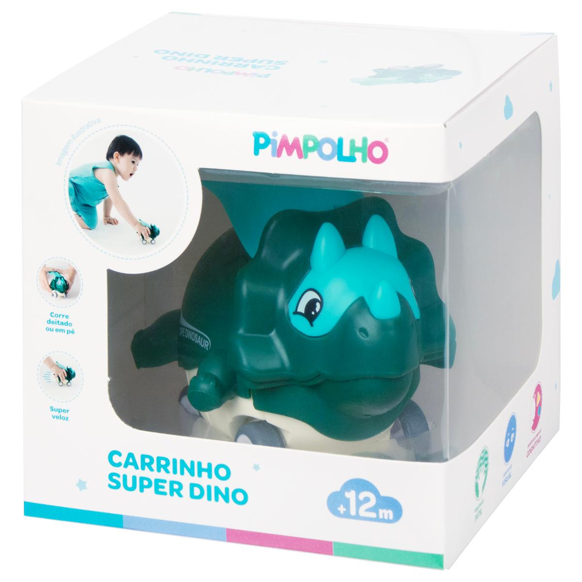 Carrinho De Fricção Dinossauro Infantil Pimpolho