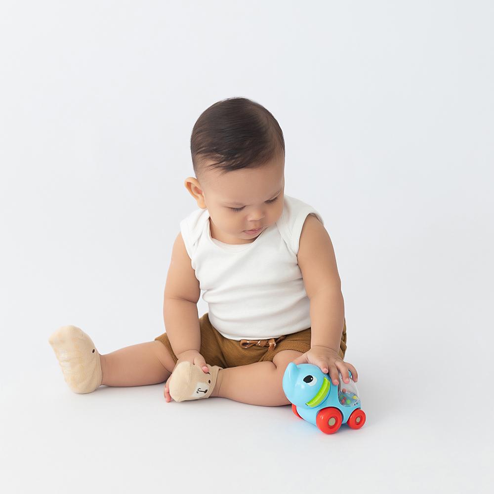 Chocalho Elefante Infantil Pimpolho Carrinho 0-24 meses