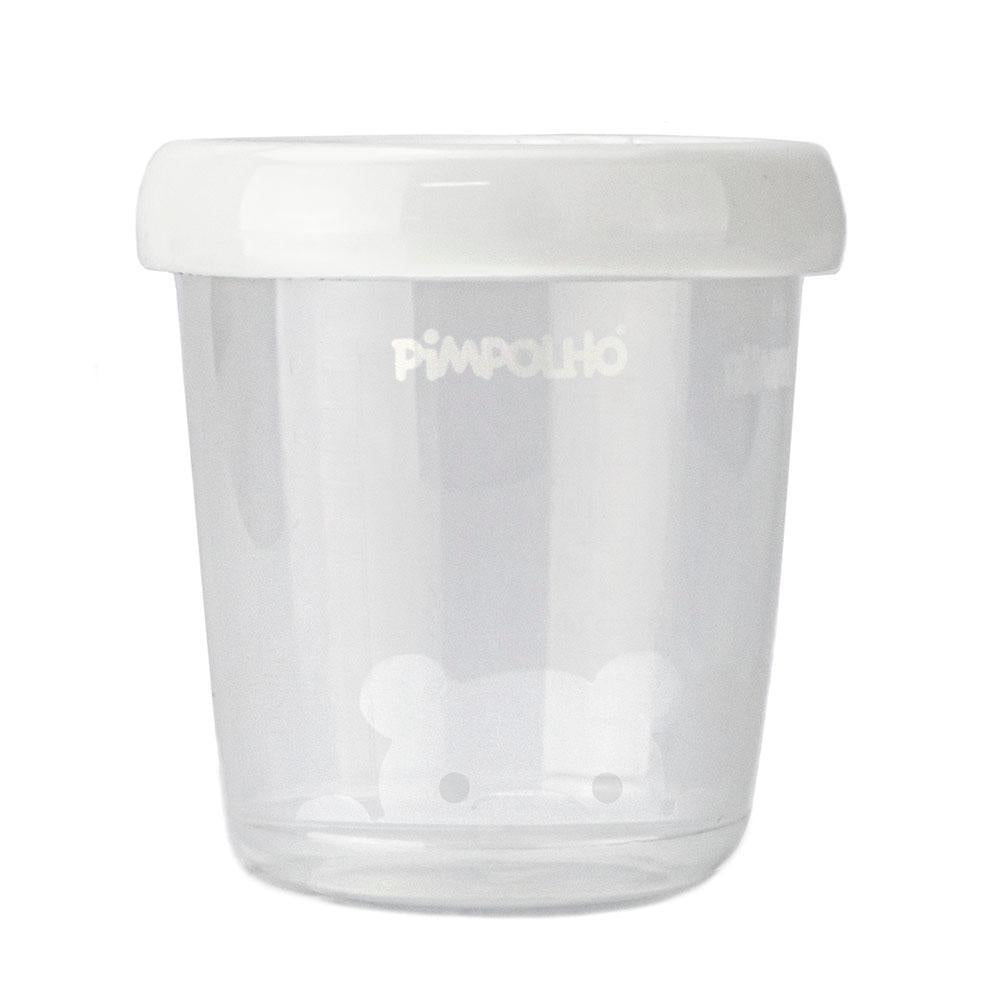 Kit 4 Potes Leite Materno 180ml Hermético Pimpolho