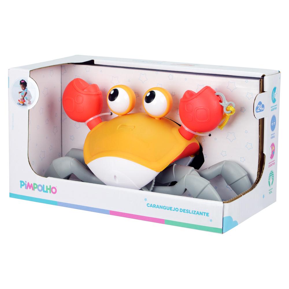 Brinquedo Pimpolho Infantil Caranguejo Deslizante Fujão