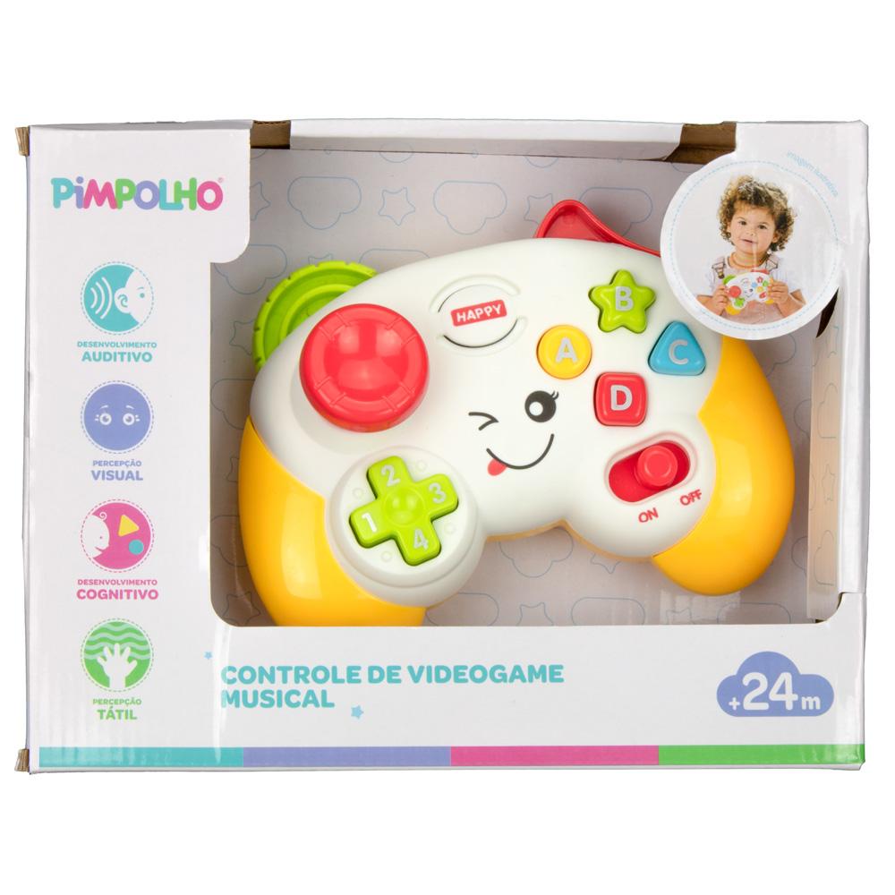Controle De Vídeo Game Musical Para Bebê Infantil Pimpolho
