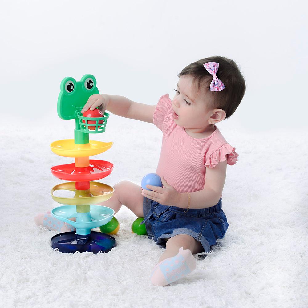 Torre Interativa Infantil Pimpolho Colorida Sapinho