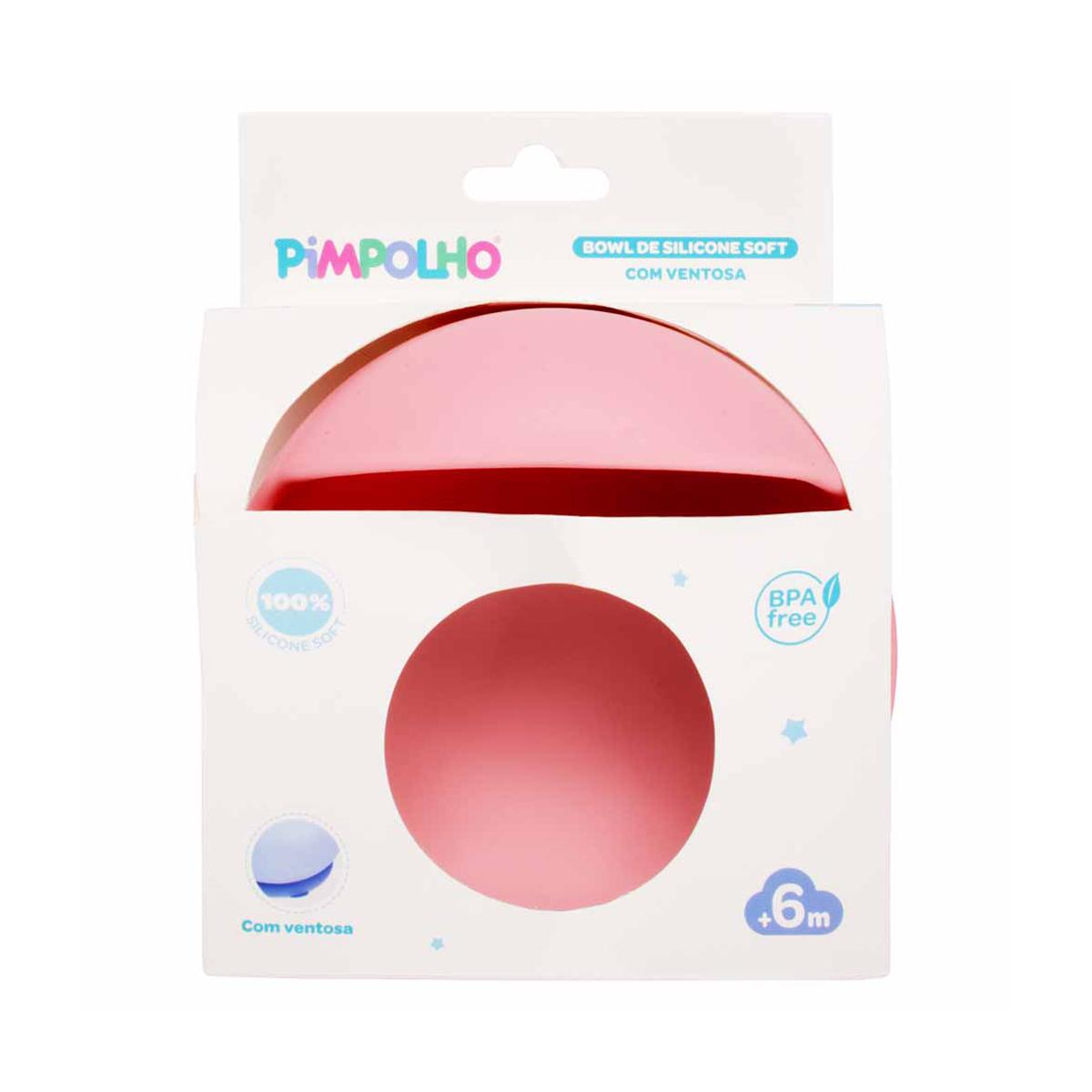 Bowl De Silicone Com Ventosa Soft Infantil Pimpolho BPA Free