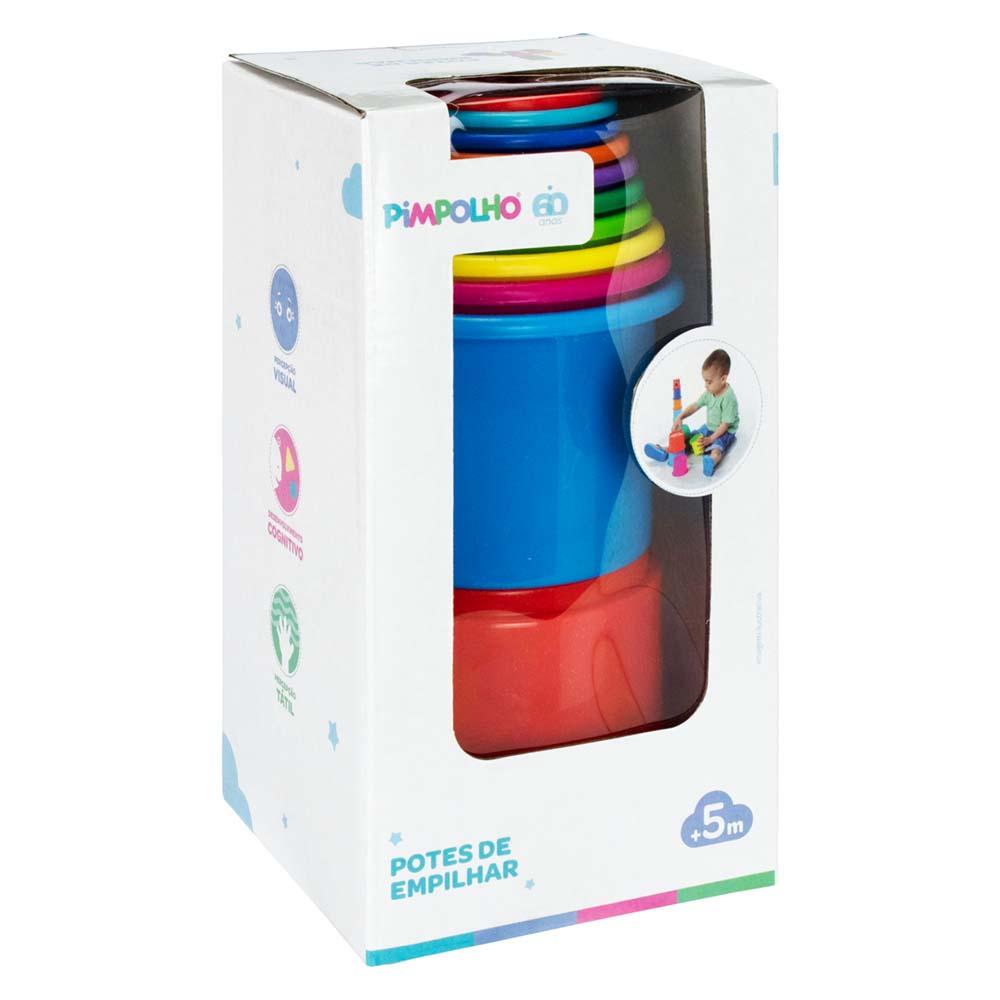 Brinquedo Empilhável Pimpolho Infantil 0-24 meses Colorido