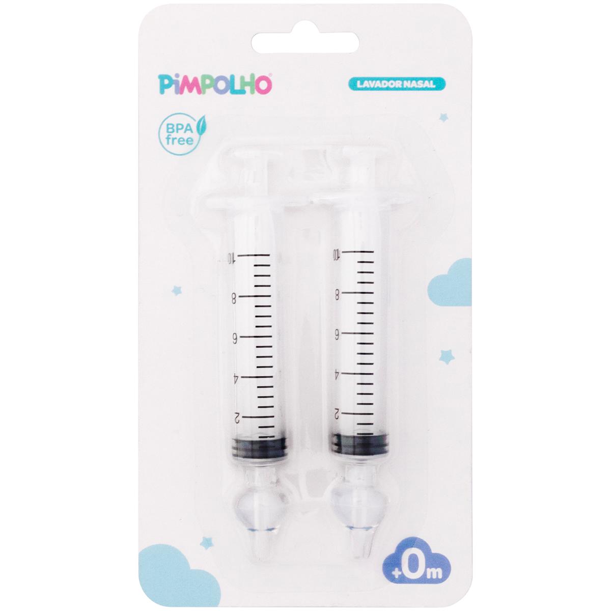 Kit 2 Seringas Lavador Nasal 10ml Bico Silicone Pimpolho