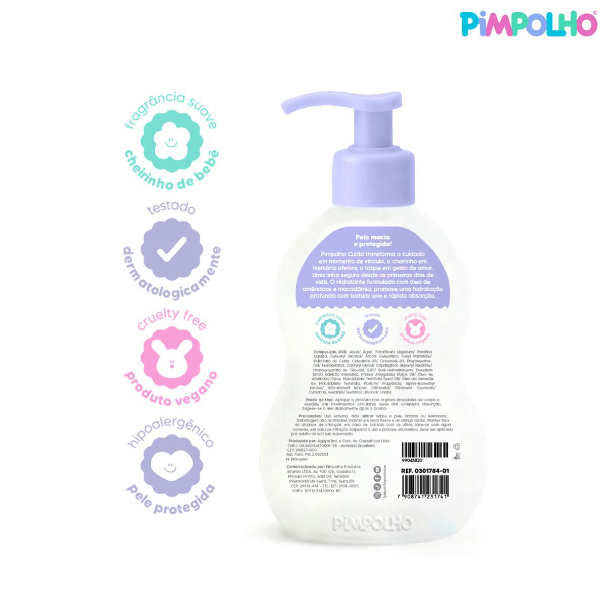 Hidratante Infantil Pimpolho 250ml Óleo de Amêndoas
