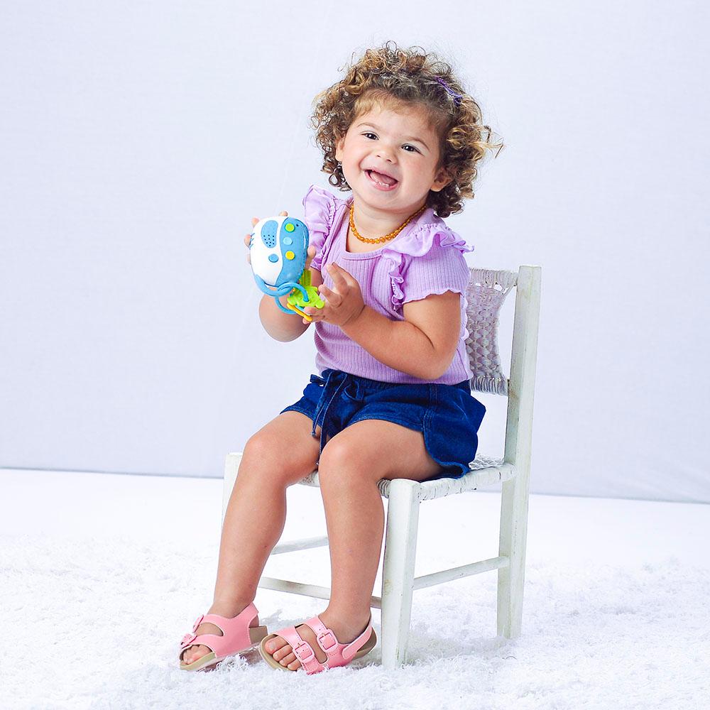 Chaveiro Musical Para Bebê Chocalho Infantil Pimpolho - Azul