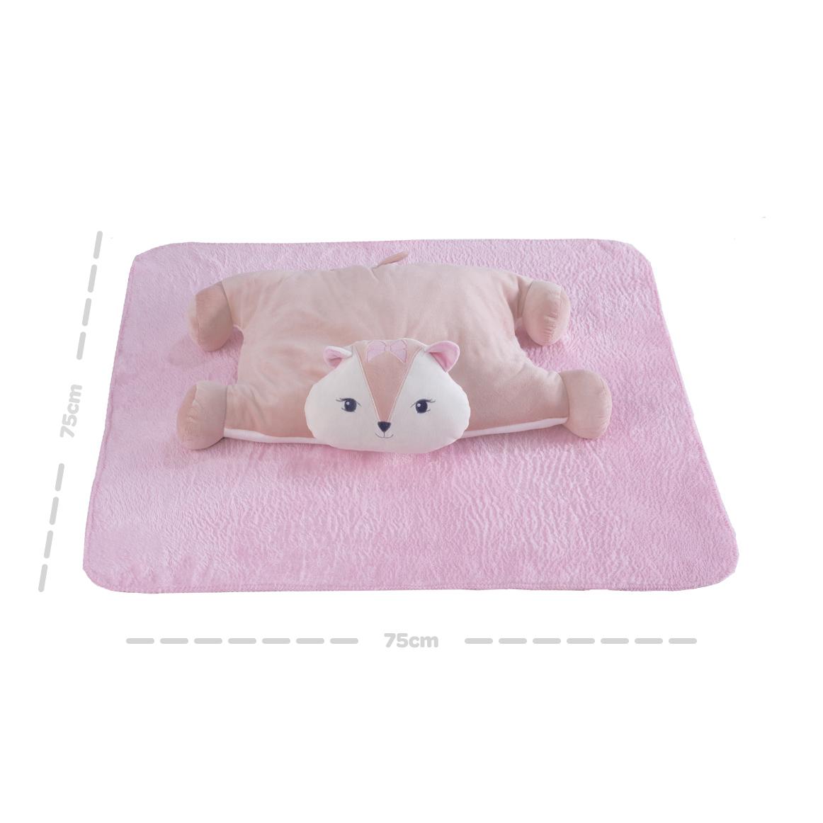 Travesseiro Com Manta Esquilo Feminino Pimpolho